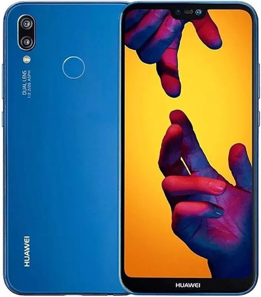 Huawei P20 Lite 64GB-4GB 5.84"DUAL SIM Unlocked Android Very Good Condition Blue